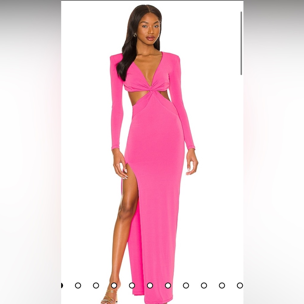 Jewel Gown in Neon Pink